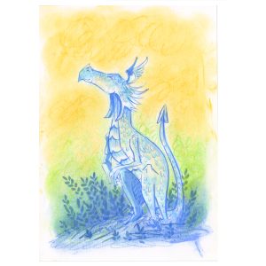 Happy Blue Dragon