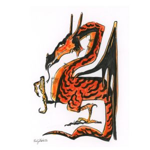 Bold Red Dragon